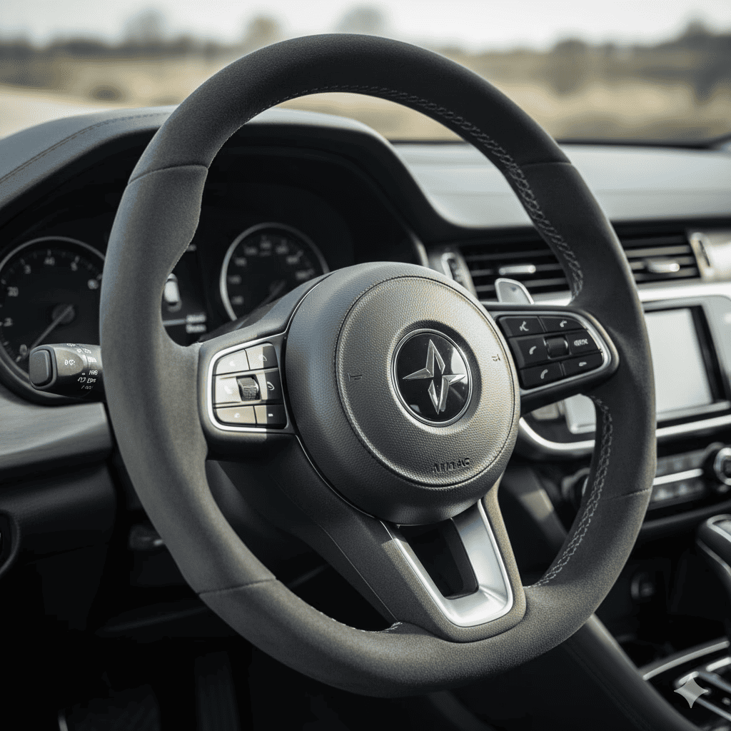 Nubuck Leather Steering Wheel India